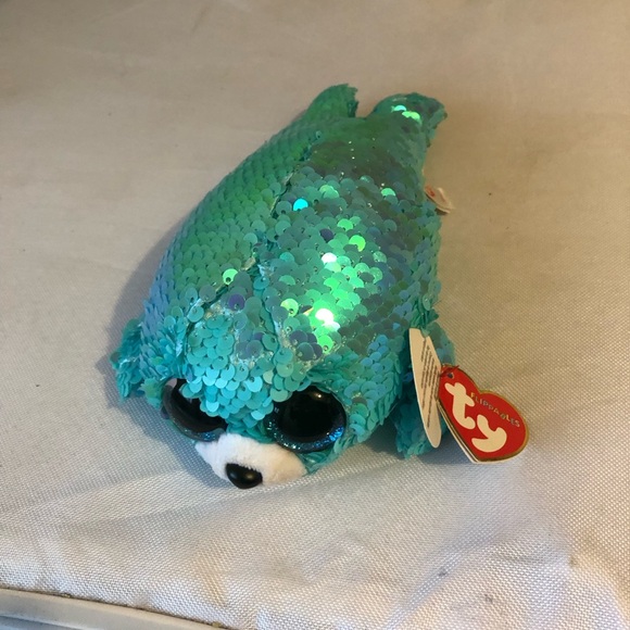 TY Flippables Waves, the Sequined Seal- 865 $8 or 🦋 - Picture 1 of 3